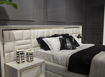 Posteľná súprava Balta zlatá 4 dielna nočné stolíky