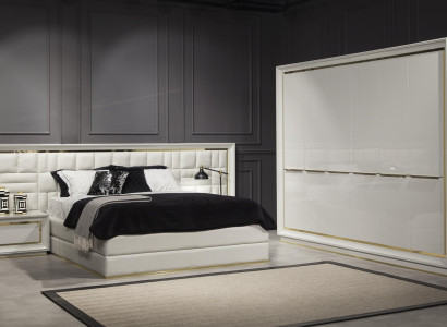 Posteľ Pat moderný luxus 160x200 cm biela