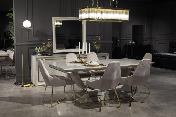 Súprava nábytku do jedálne s 9 dielmi