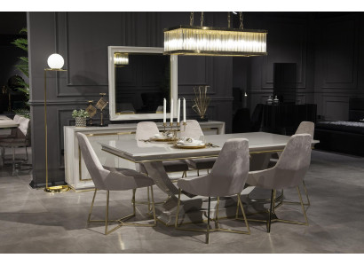 Luxusný jedálenský stôl s 6 stoličkami