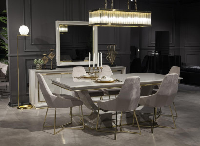 Luxusný jedálenský stôl s 6 stoličkami