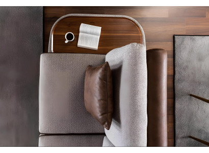 Sivá tkaninová sedacia súprava pre 3 osoby s 3-dielnym stolom