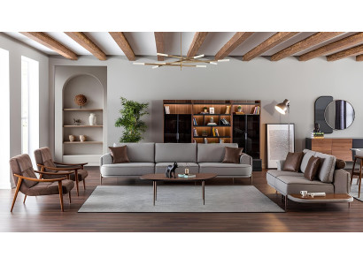 Sedačková súprava pre 32 osôb v sivej farbe