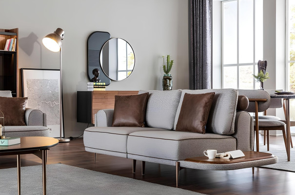 Sedačková súprava pre 32 osôb v sivej farbe