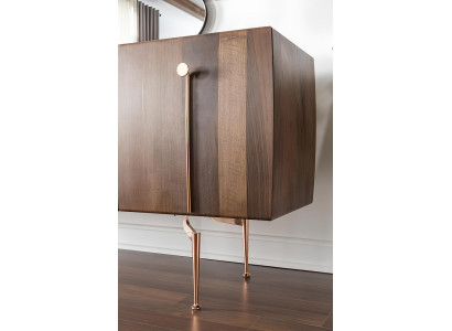 Sada s 2 mobilnými zrkadlami v hnedom dreve