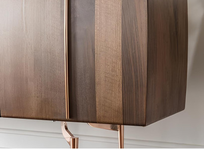 Sada s 2 mobilnými zrkadlami v hnedom dreve