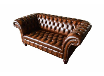 Luxusný Chesterfield dvojmiestny gauč