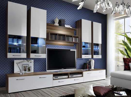 Mobilná obývacia izba nábytok TV stojan nástenná skriňa luxusný nábytok