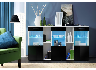 Sodobna lesena omara za dnevno sobo