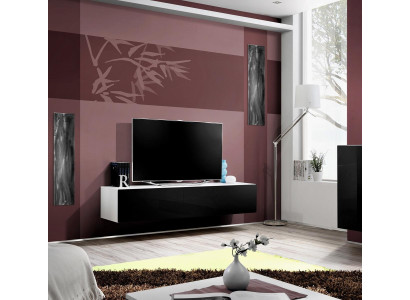 Luxusne navrhnutý nástenný TV regál pre moderný nábytok v obývacej izbe