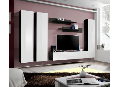 Moderný nábytok do obývacej izby, súprava plných skriniek, TV stojan, luxusný nábytok