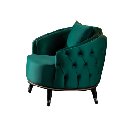 Dizajnerská Chesterfield sivá-zelená sedacia súprava 2x trojsed