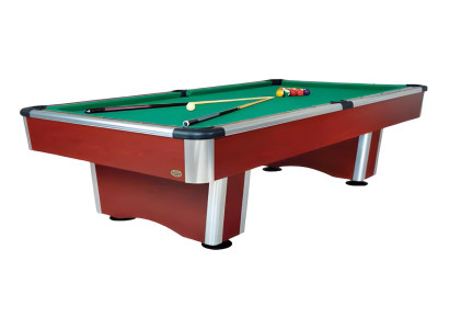 Moderná biliardová stôl z masívneho dreva a hliníka