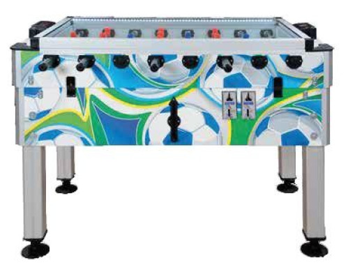 Profesionálny viacfarebný stolný futbal z hliníka a dreva