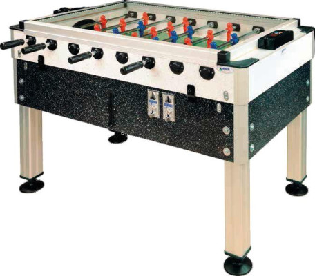 Moderný MDF a hliníkový čierny stolný futbal