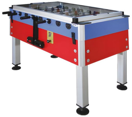 Profesionálny stolný futbal červený hliníkový a MDF