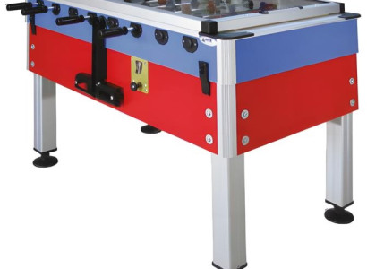 Profesionálny stolný futbal červený hliníkový a MDF