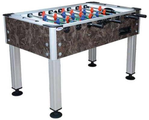 Vysokokvalitný hnedý MDF a hliníkový stolný futbal s moderným dizajnom