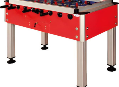 Profesionálny červený stolný futbal z hliníka a MDF