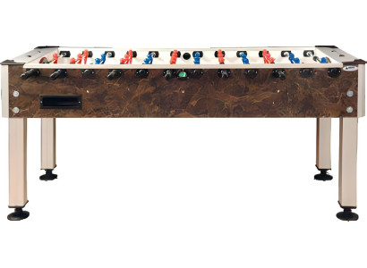 Profesionálna hliníková stôl na stolný futbal z hnedého MDF dreva