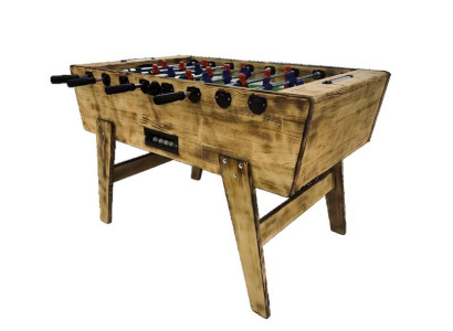Profesionálny hnedý drevený stolný futbal
