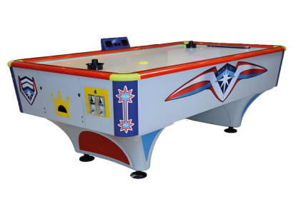 Viacfarebný hliníkový a MDF stôl na vzdušný hokej