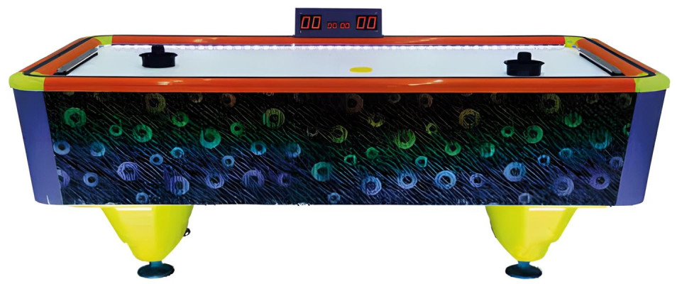 Moderná stôl na vzdušný hokej z viacfarebného plastu a hliníka