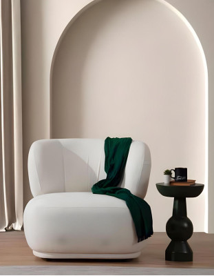 Moderná biela sedacia súprava do obývačky, trojsed s tromi miestami, elegantná stolička