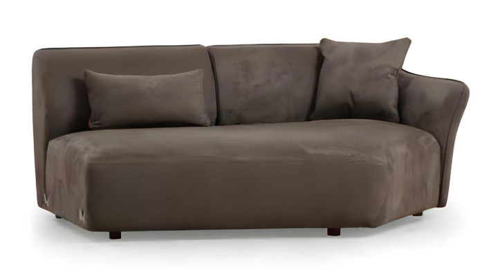 Siv 6-sedežni dizajnerski tkaninski kavč