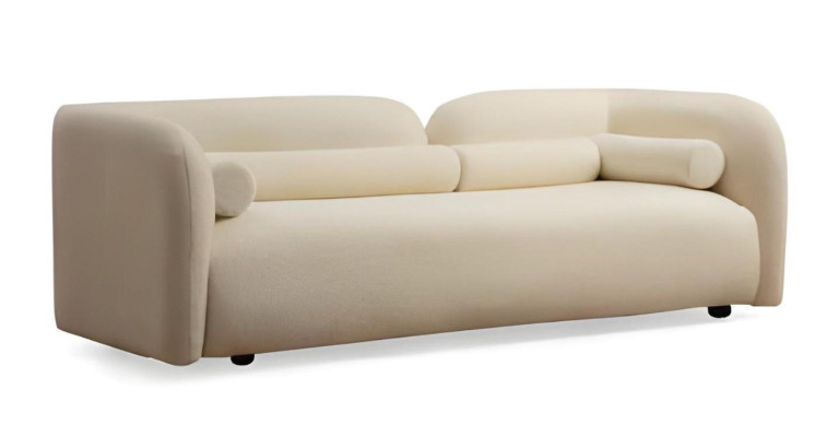 Moderný čierno-červený dizajn pohovky