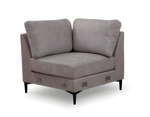 Moderný sivý U-tvarovaný gauč do obývačky