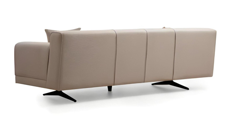 Sivobeli gauč do obývačky, dizajnové kreslo 2x 3 sedadlá