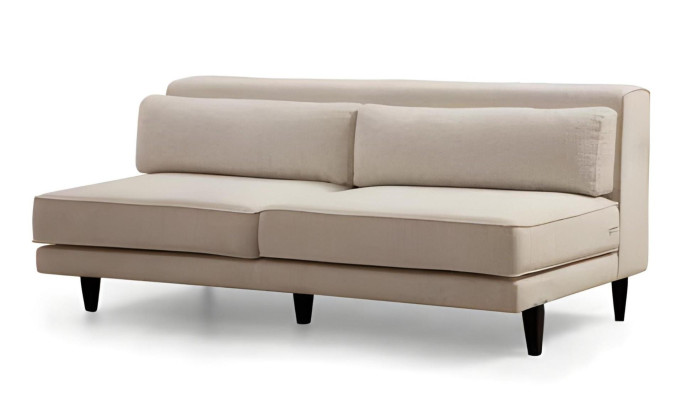 Luxusná biela U tvarovaná pohovka do obývačky