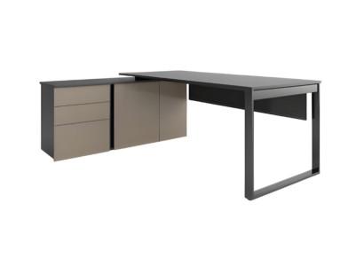 Elegantný čítací rohový stôl s priehradkami