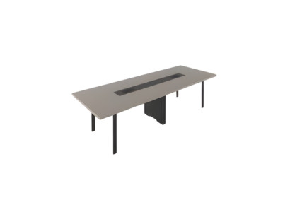 Moderná konferenčná miza kancelársky nábytok pohodlná čierna sivá