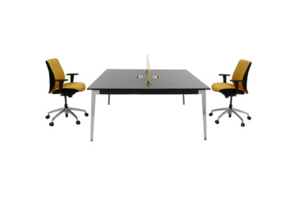 Elegantný luxusný sivý drevený písací stôl