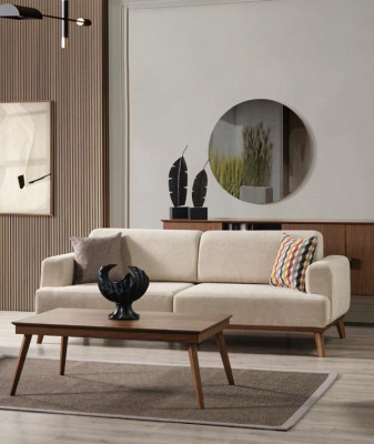 Exkluzívna luxusná pohovka 3-sedová moderná béžová pohovka