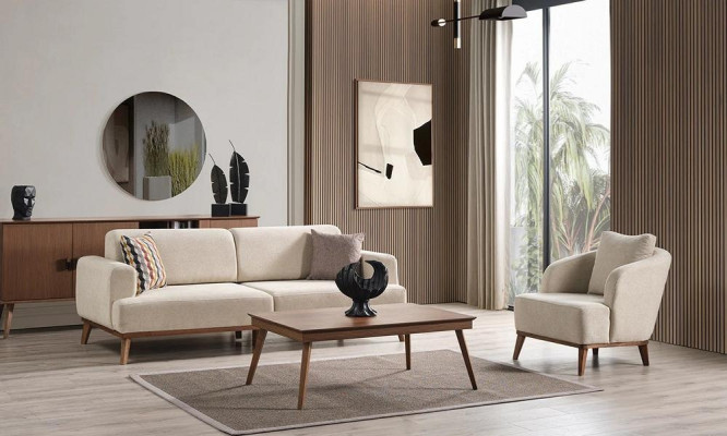 Pohodlný čalúnený stôl luxusného dizajnu