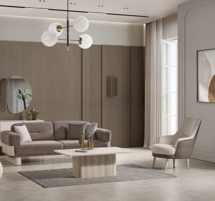 Kompletný luxusný obývací súprava 3+1 pohovka