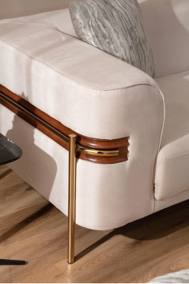 4-miestna pohovka Dizajn Austie pohovky Sedežni dizajn Tri Moderné tkaniny Nový nábytok