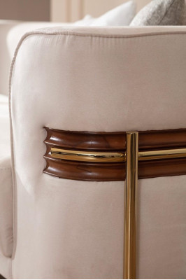 4-miestna pohovka Dizajn Austie pohovky Sedežni dizajn Tri Moderné tkaniny Nový nábytok