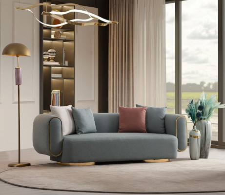 Pohovka 230 cm do obývacej izby s vankúšom