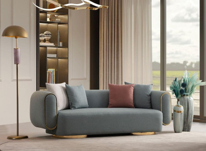 Pohovka 230 cm do obývacej izby s vankúšom