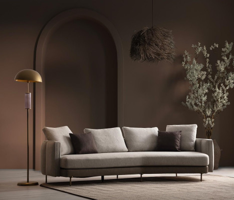 4-miestna pohovka Dizajn Woven Sofas Moderný dizajn Pohovka Textília Nový nábytok