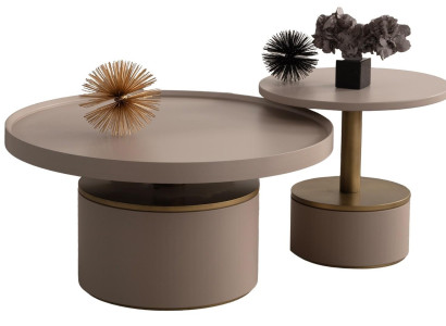 Plačljiv kavni mizica za dnevno sobo akcentna mizica 2 kosa