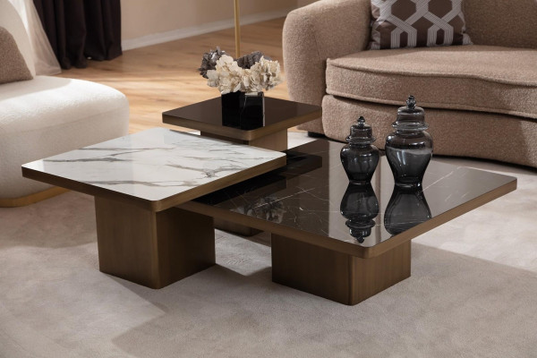 Kompletný 6-dielny nábytok do obývacej izby s pohovkou