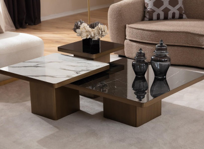 Kompletný 6-dielny nábytok do obývacej izby s pohovkou