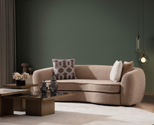 Luxusná moderná čalúnená 3-sedačka do nových obývacích izieb