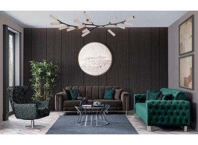 Luxusný 3-sedačkový gauč, moderný čalúnený set, nová tkanina, nábytok do domácnosti