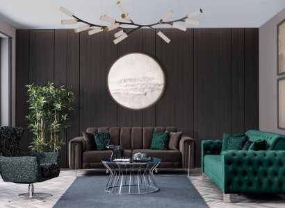 Luxusný 3-sedačkový gauč, moderný čalúnený set, nová tkanina, nábytok do domácnosti